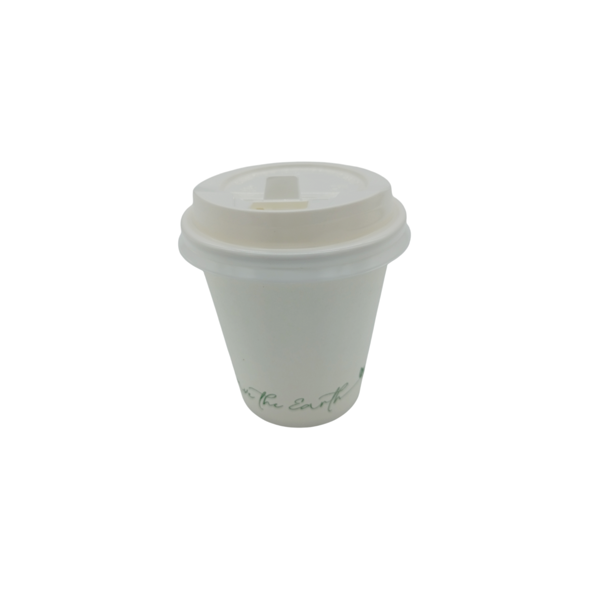 Gobelet 24 cl (8 oz) en Carton Blanc avec Couvercle en Plastique